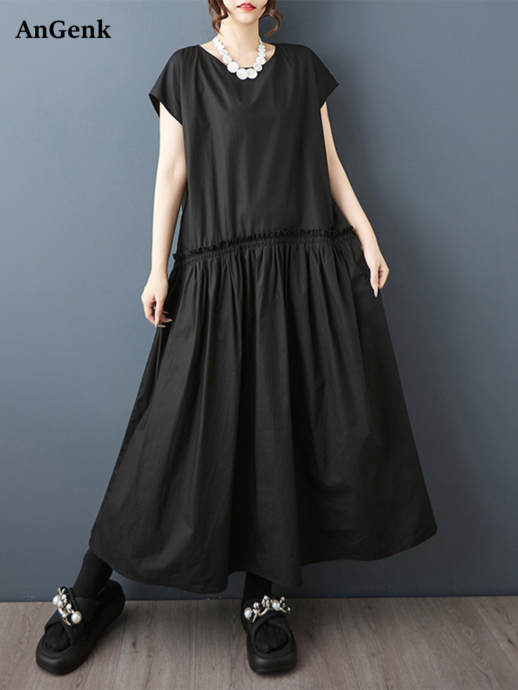 Summer Clothing Drawing - Gaun Tanpa Lengan Vintage Hitam Baru