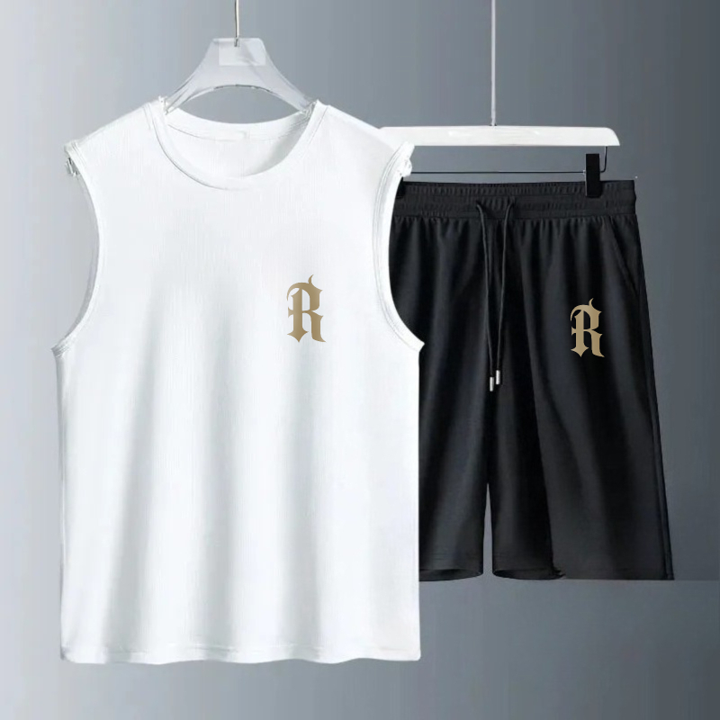 Summer Knit Clothing - Set Tank Top Pria Musim Panas