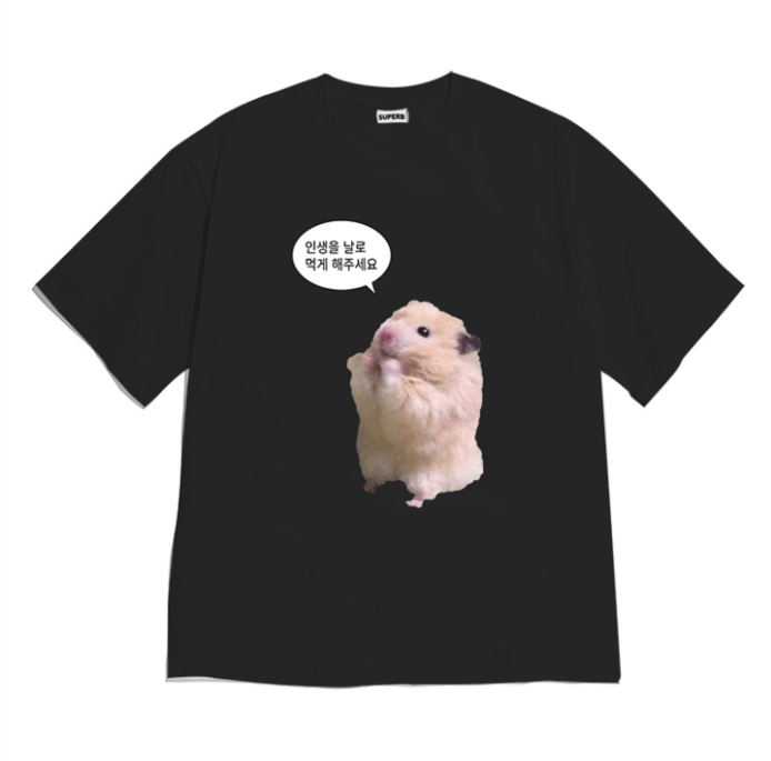 Summer Clothing Teens - Kaus Grafis Meme Hamster Lucu untuk