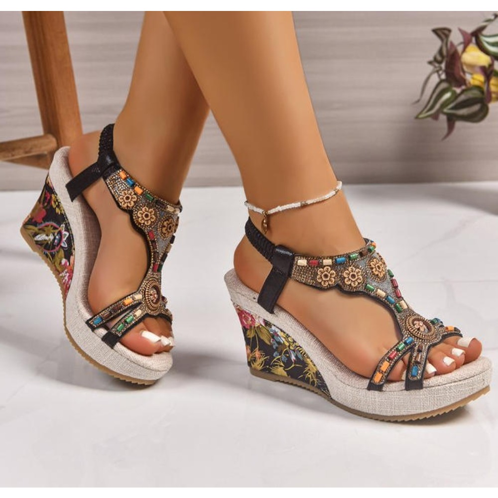 Summer Clothing Plus Size - Sandal Wanita Kulit Musim Panas Model