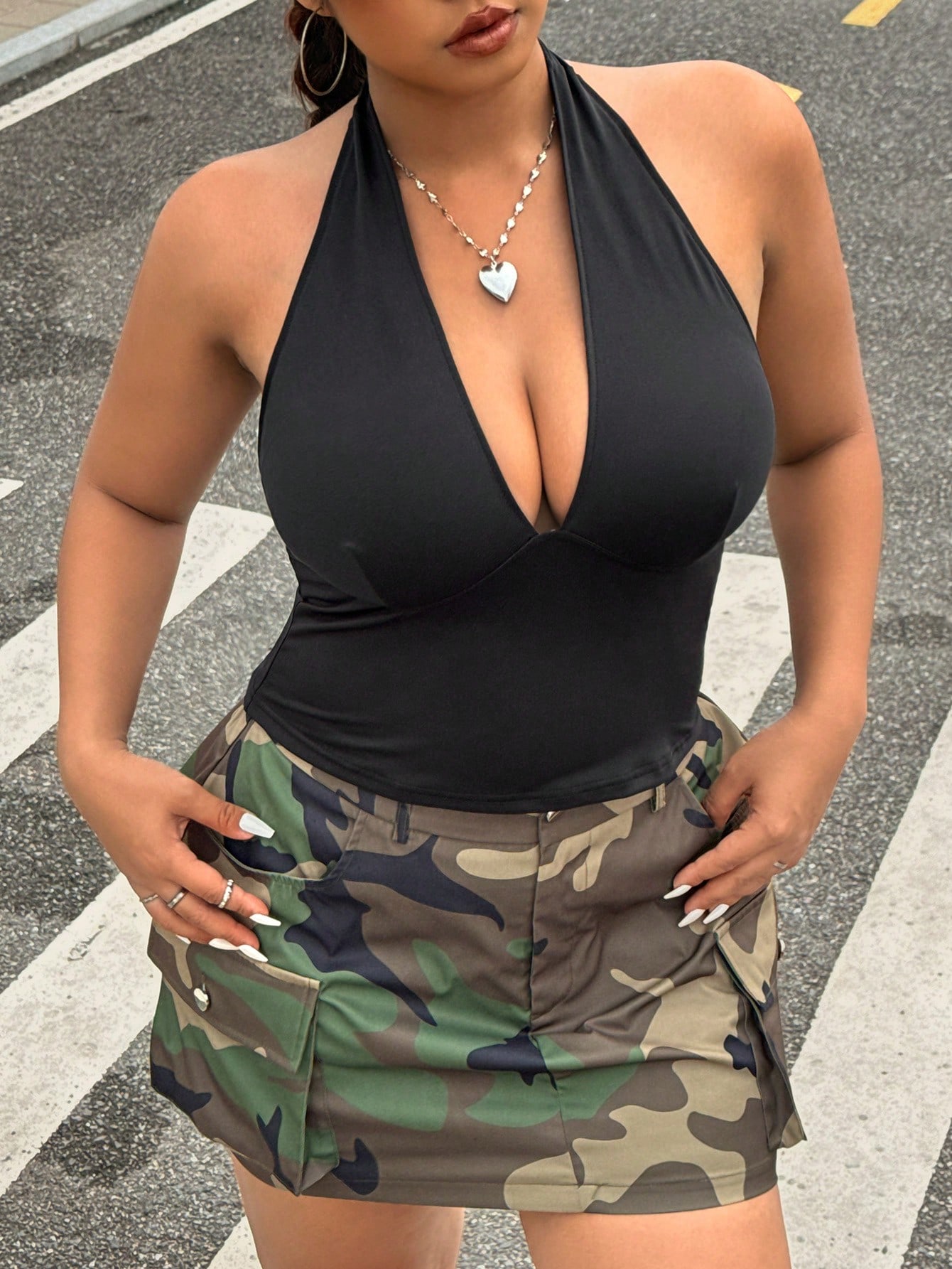 Summer Clothing Plus Size - Rompi atasan halter pakaian wanita serbaguna