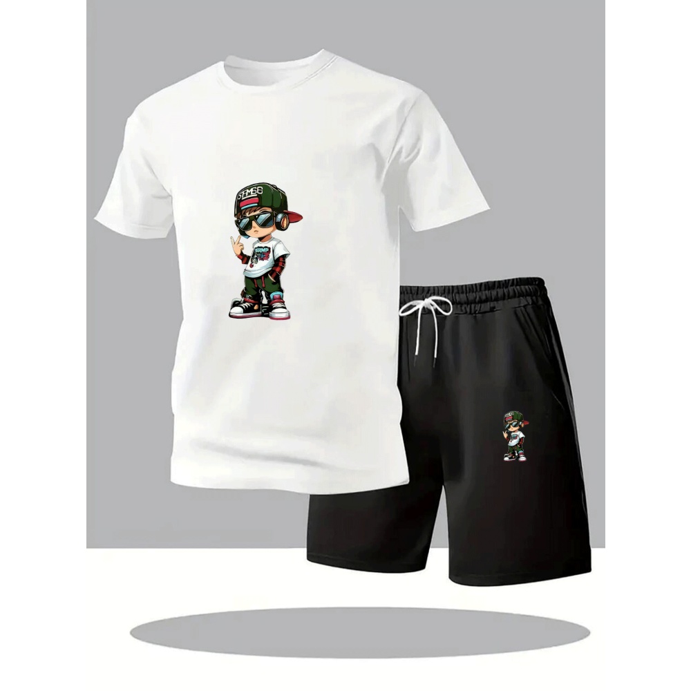 Summer Gym Clothing - Promo Musim Panas Set Kaos Lengan