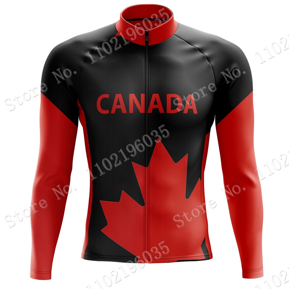 Summer Clothing Canada - Jersey Bersepeda Nasional pria, pakaian Bersepeda