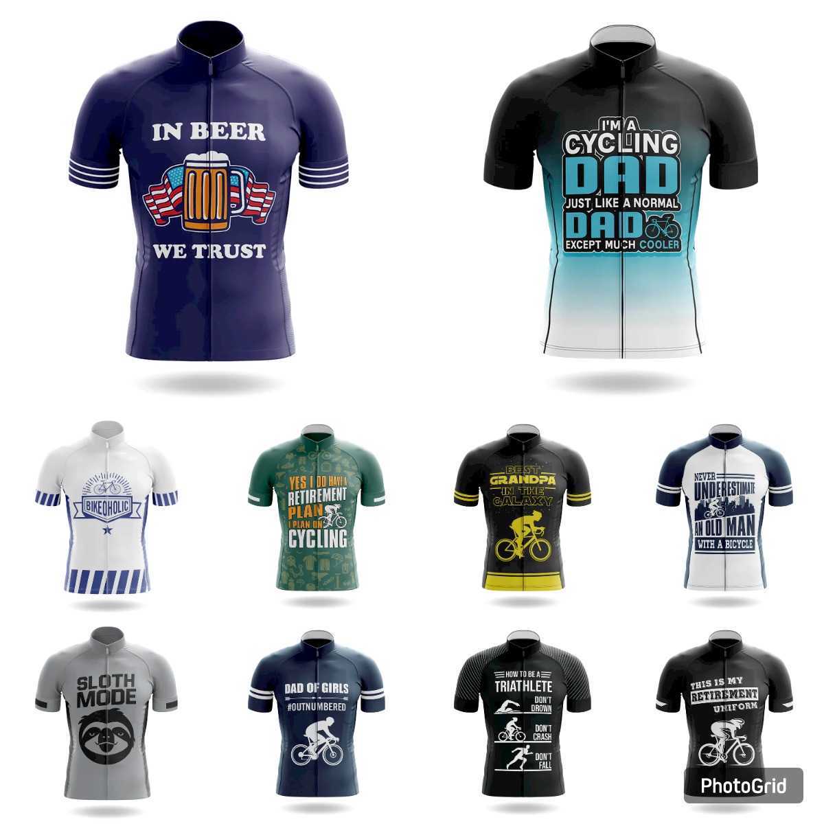 Summer Jumper Clothing - Baju Jersey Sepeda Bikeoholic untuk Pria,
