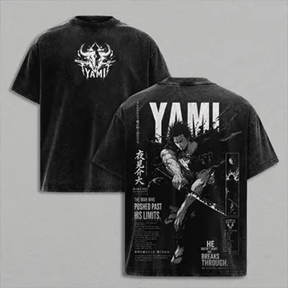 Summer Clothing Italy - Kaos Manga Black Clover Yami Sukehiro