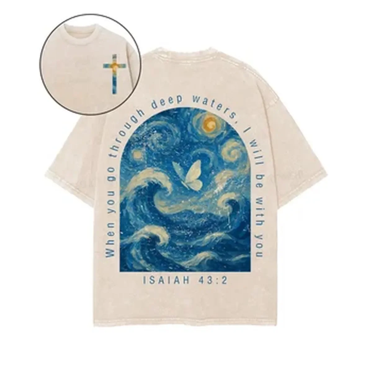 Summer Clothing Italy - Kaos Cetak Seni Kupu-Kupu Pakaian Pria