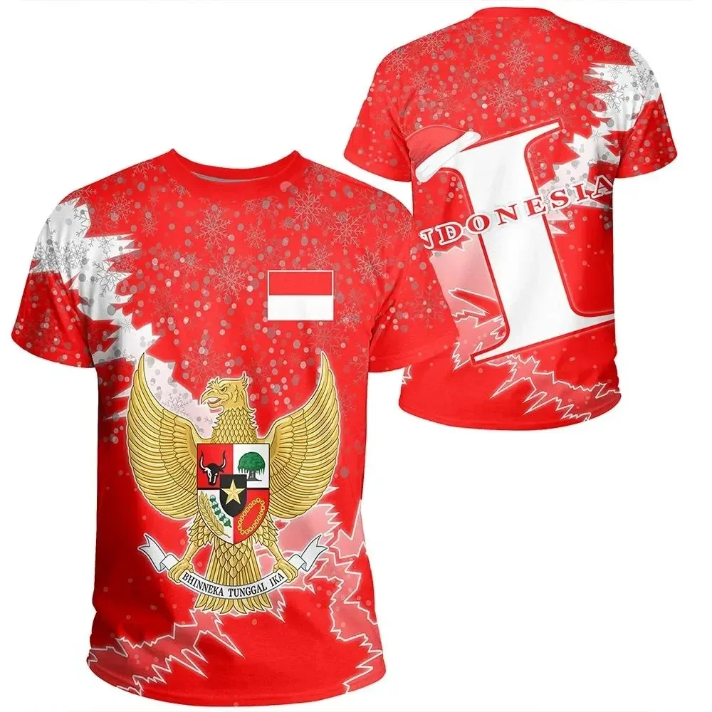 Summer Clothing Teens - Kaus motif Heraldic bendera Indonesia untuk
