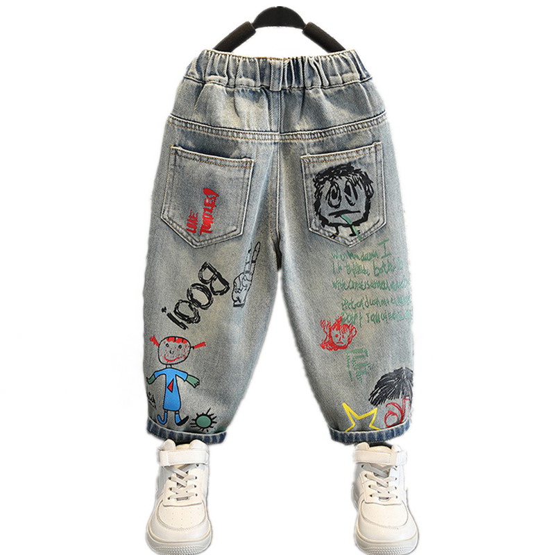 Summer Clothing Drawing - Celana Jeans Bayi Laki-laki untuk Anak-anak