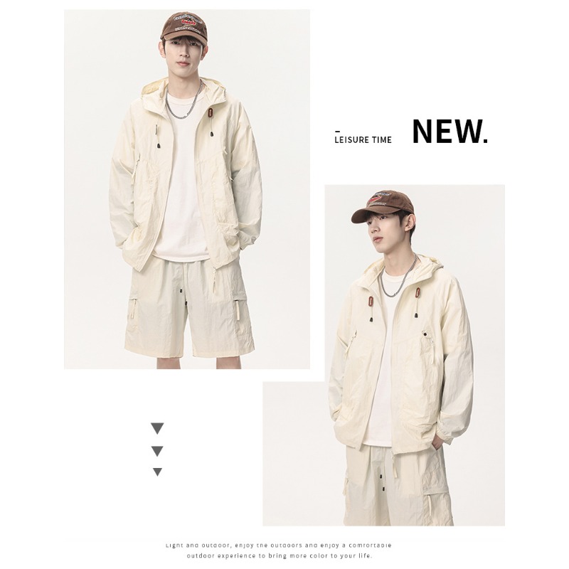 Yours Clothing Summer Jackets - Pakaian Kulit Tahan UV Kasual Golf