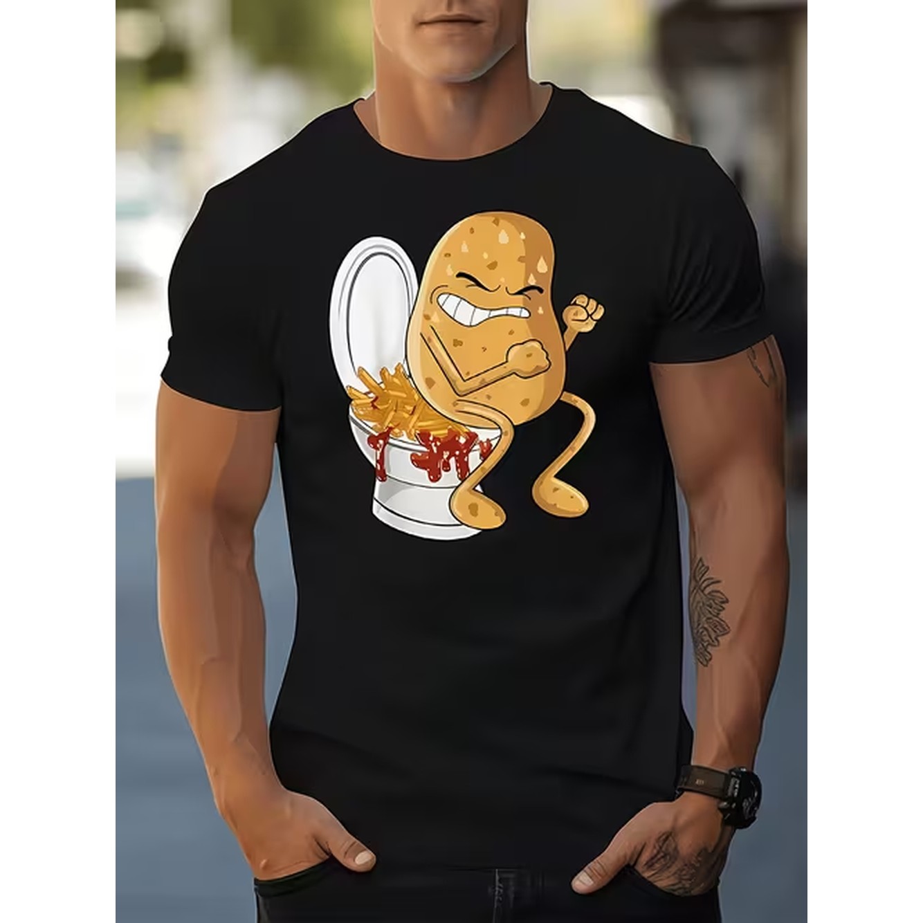 Summer Clothing Images - Gambar Produk Kaos Kasual Pria Bermotif
