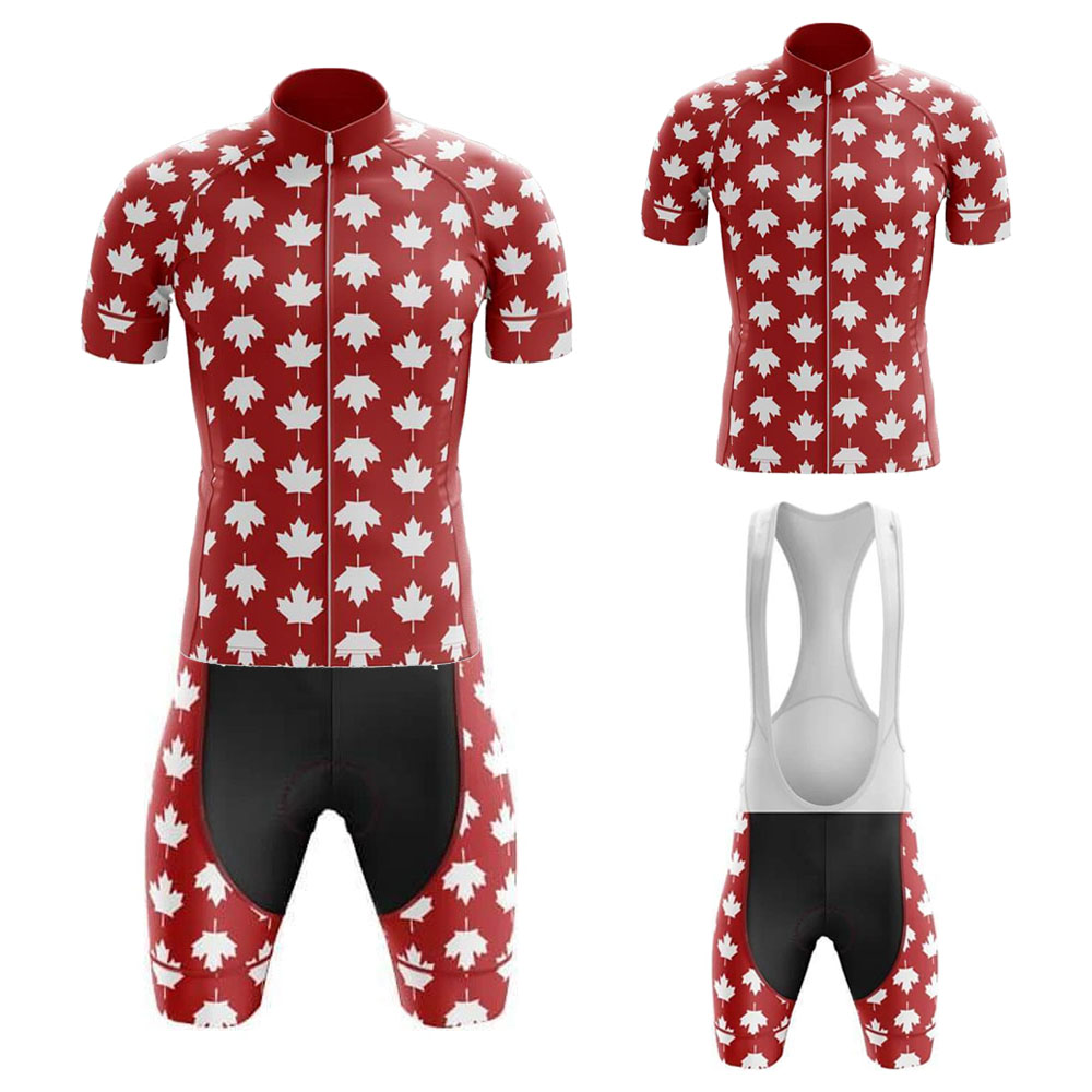 Summer Clothing Canada - Set Jersey Bersepeda Kanada untuk Pria