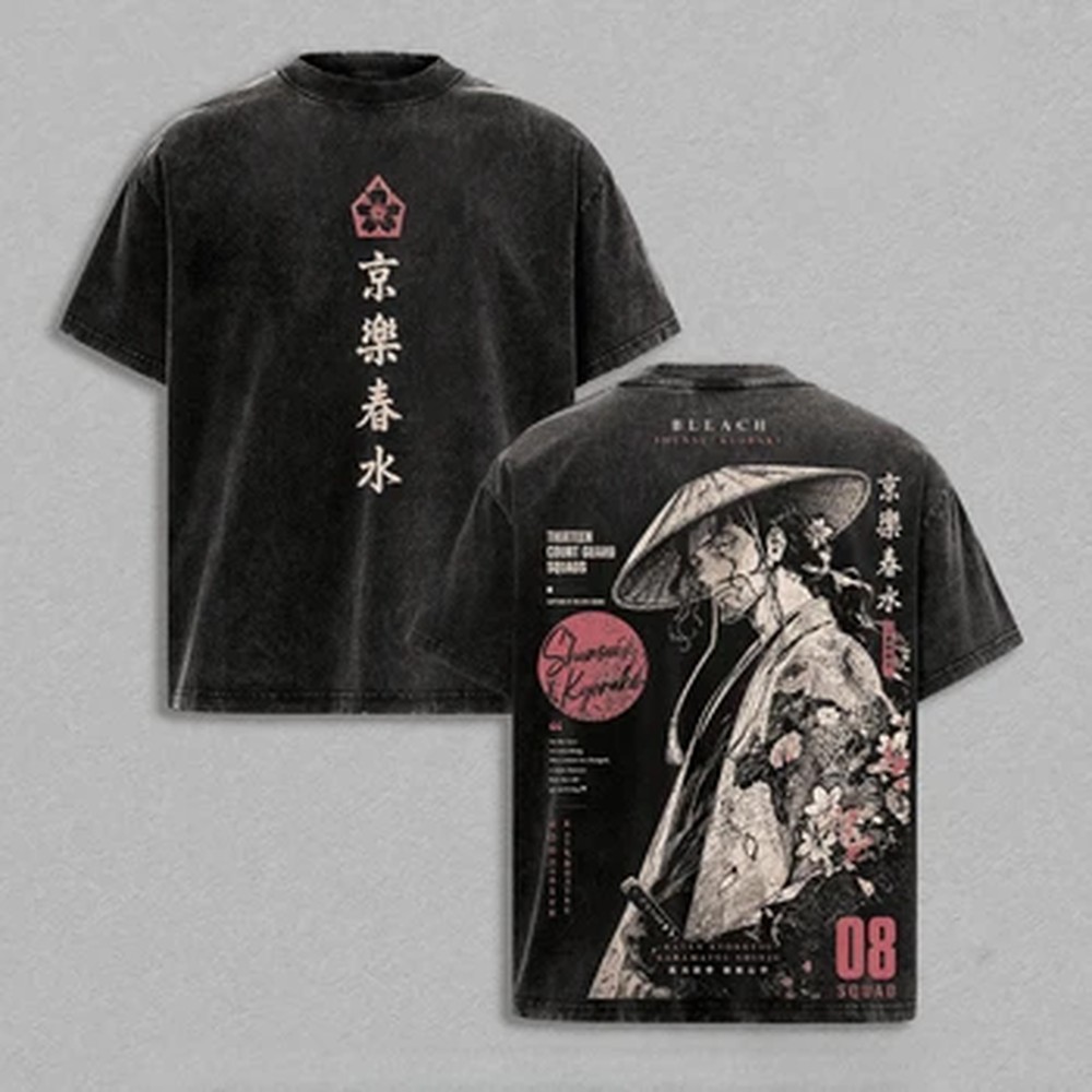 Summer Clothing Italy - Kaos Anime BLEACH Kyoraku Shunsui Vintage