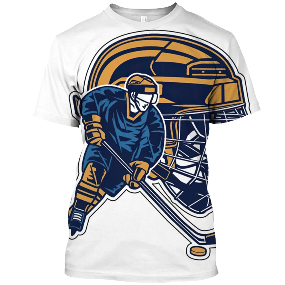 Summer Clothing Canada - Kaus Hockey Kanada Fashion 3D olahraga