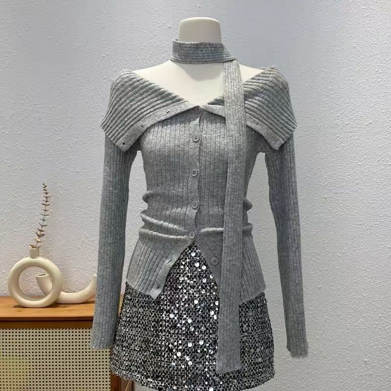 Sweter Korea Y2K Kerah Lipat K - Summer Jumper Clothing ulasan dan harga