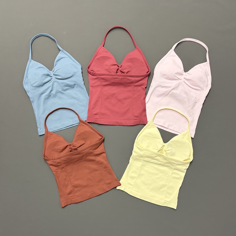 Tank Top Olahraga Wanita Tanpa - Halter Neck Top ulasan dan harga