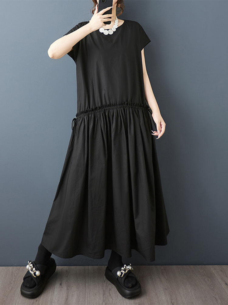 Gaun Tanpa Lengan Vintage Hita - Summer Clothing Drawing ulasan dan harga