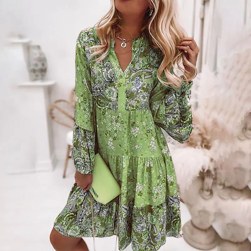 Gaun motif Floral kasual untuk - Summer Zara ulasan dan harga