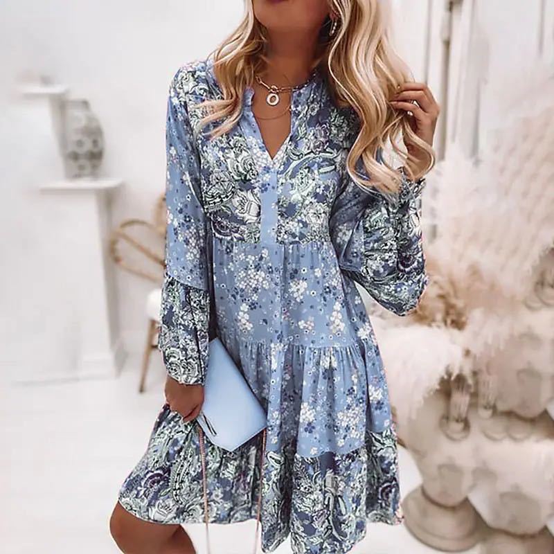 Gaun motif Floral kasual untuk - Summer Zara ulasan dan harga