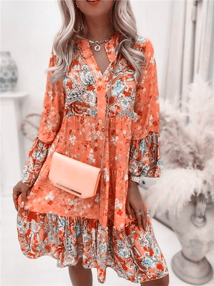 Gaun motif Floral kasual untuk - Summer Zara ulasan dan harga