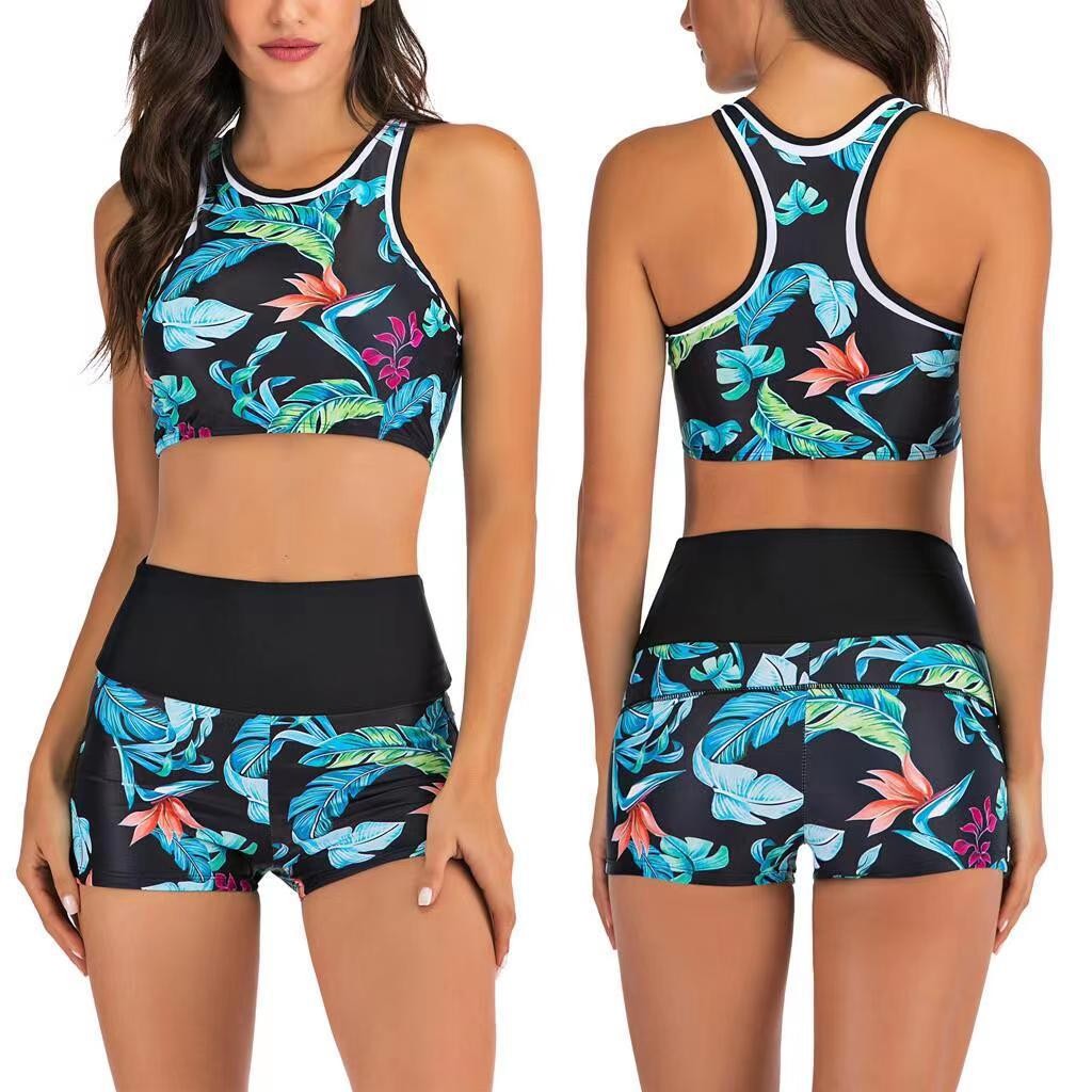 Y2K Bikini Wanita Tankini deng - Halter Neck Top ulasan dan harga
