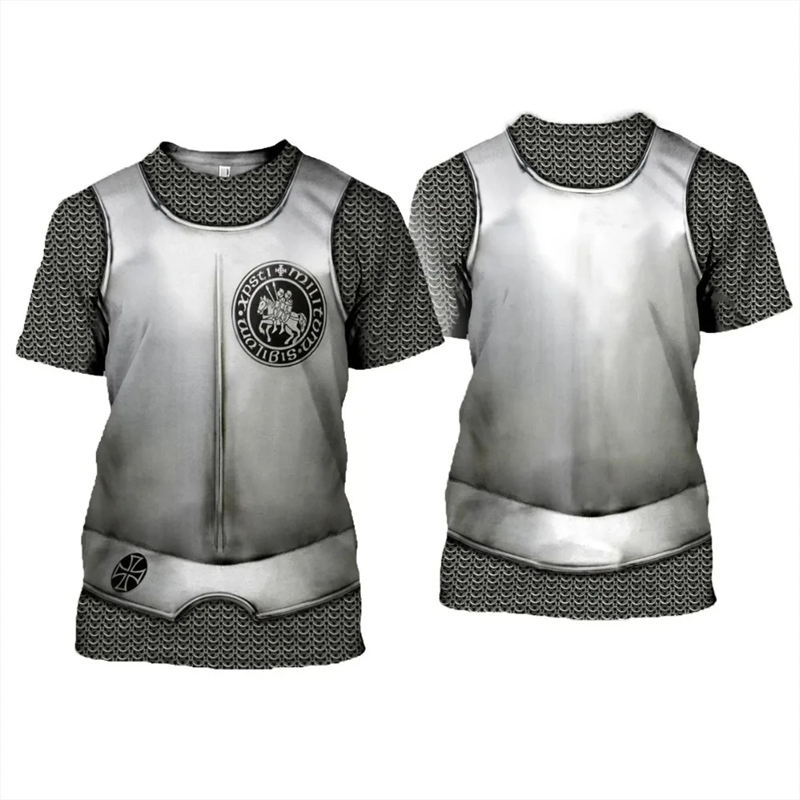 Kaus grafis Knights Templar un - Summer Knights Clothing ulasan dan harga