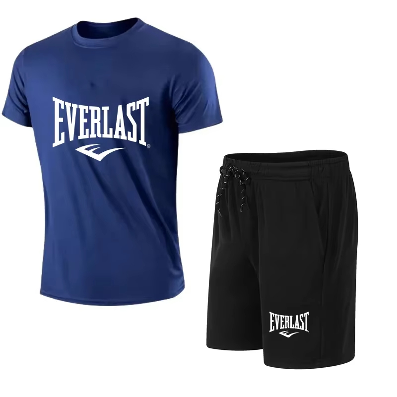 EVERLAST Kaus Pria + Celana Pe - Summer Gym Clothing ulasan dan harga