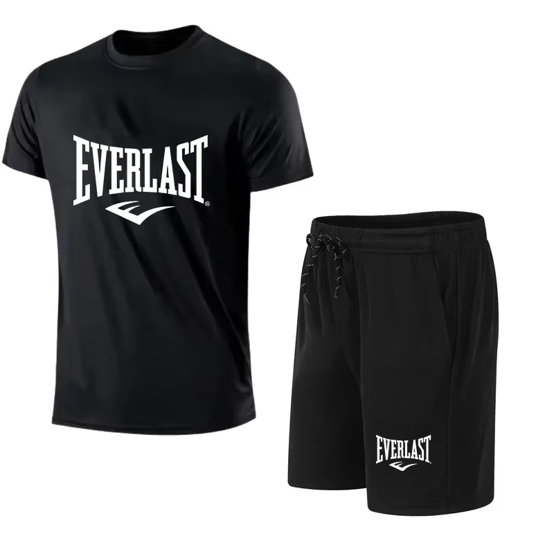 EVERLAST Kaus Pria + Celana Pe - Summer Gym Clothing ulasan dan harga