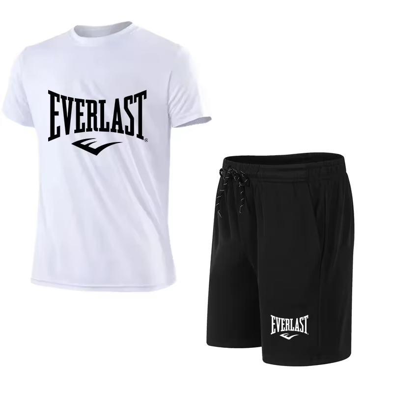 EVERLAST Kaus Pria + Celana Pe - Summer Gym Clothing ulasan dan harga