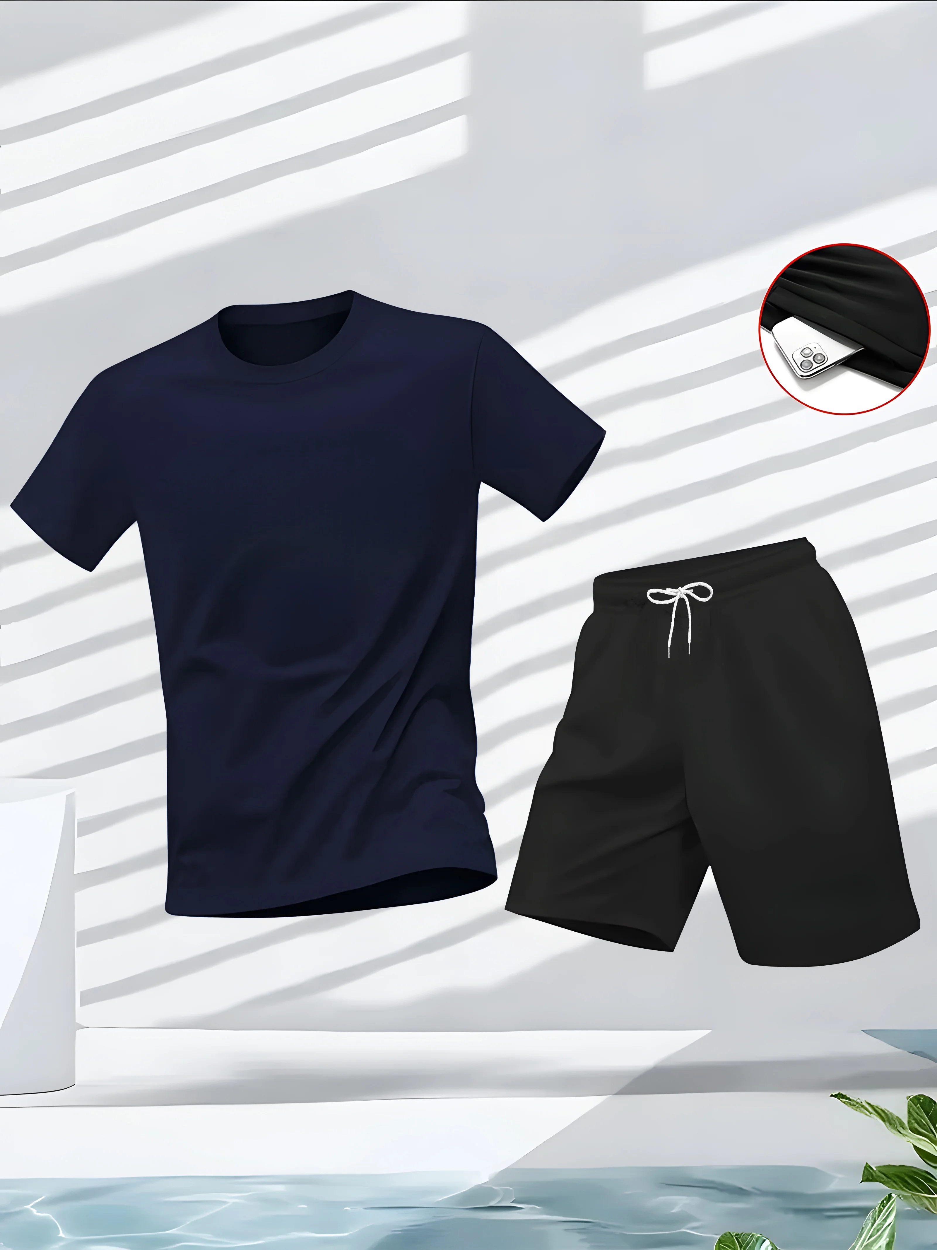 Setelan Pria 2 Potong Set Paka - Summer Gym Clothing ulasan dan harga