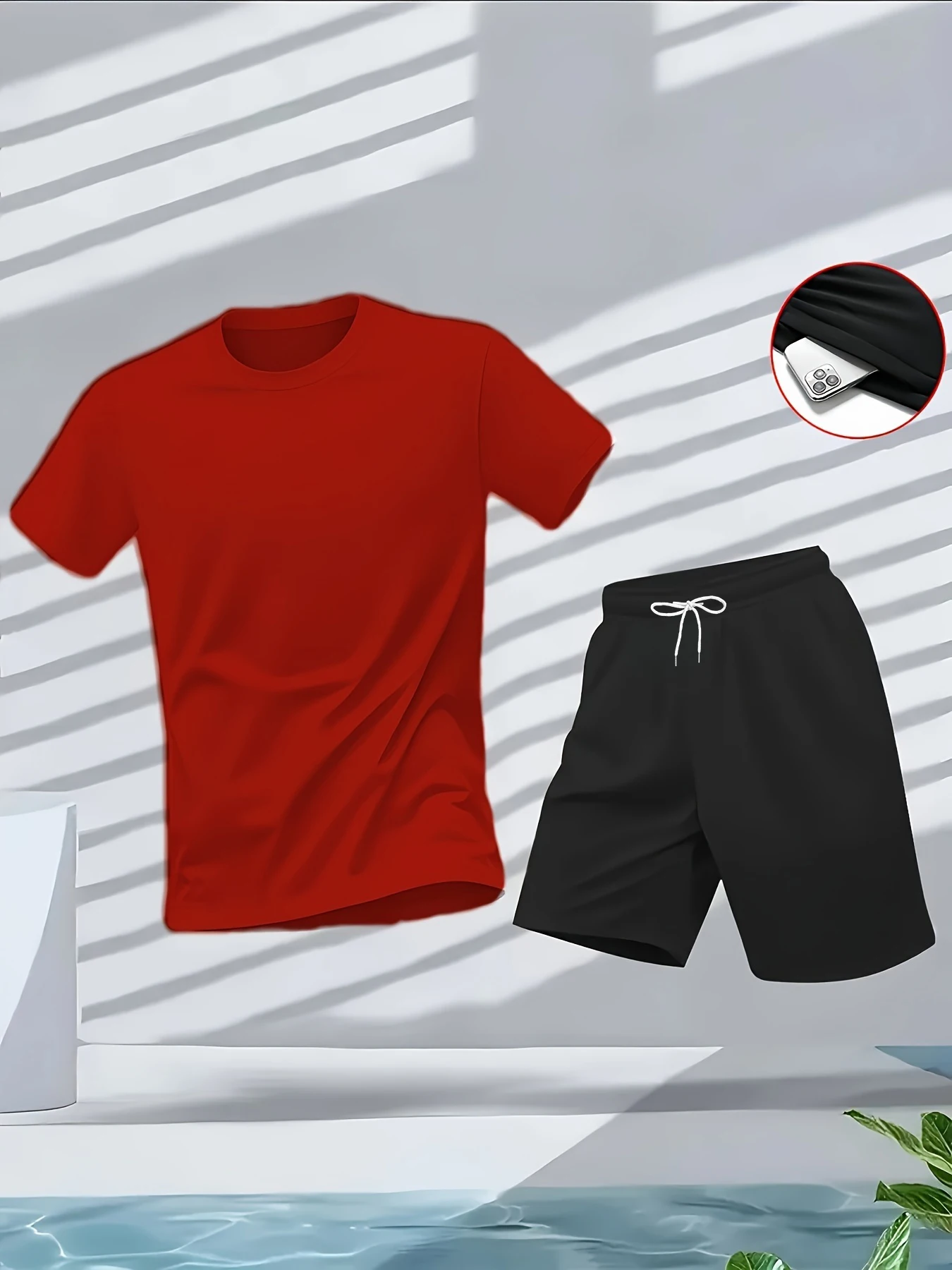 Setelan Pria 2 Potong Set Paka - Summer Gym Clothing ulasan dan harga
