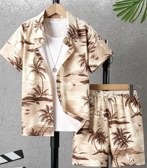 Setelan Pria Motif Pemandangan - Beach Shirt Hawaiian ulasan dan harga