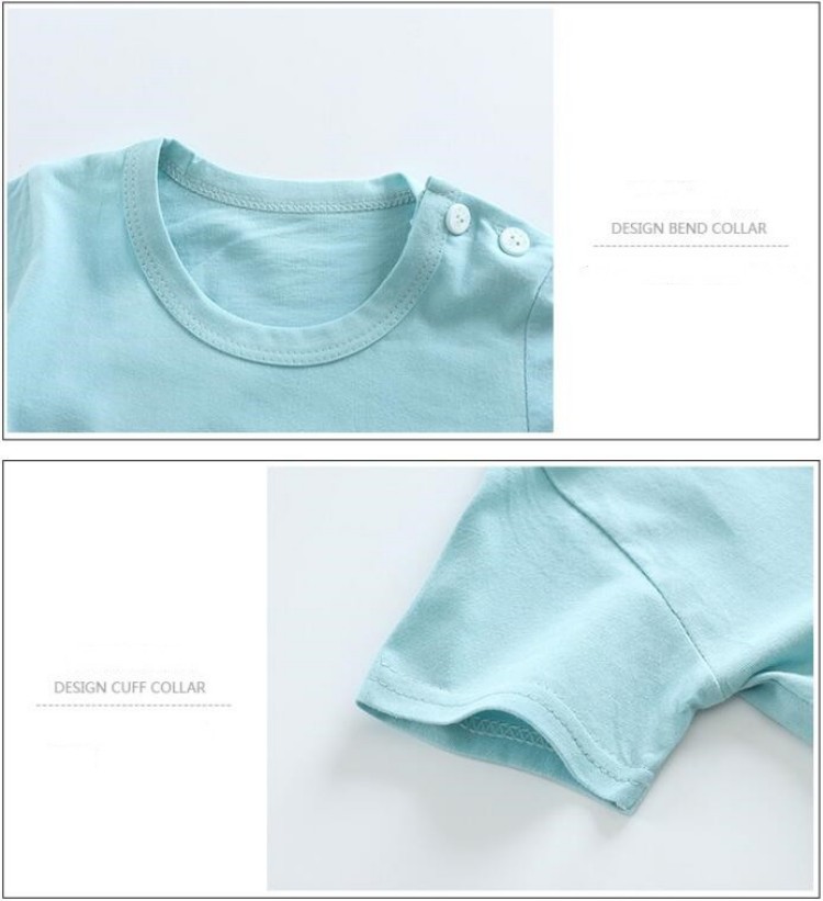 Kaus Katun + Celana Pendek Set - Summer Clothing For Baby Boy ulasan dan harga