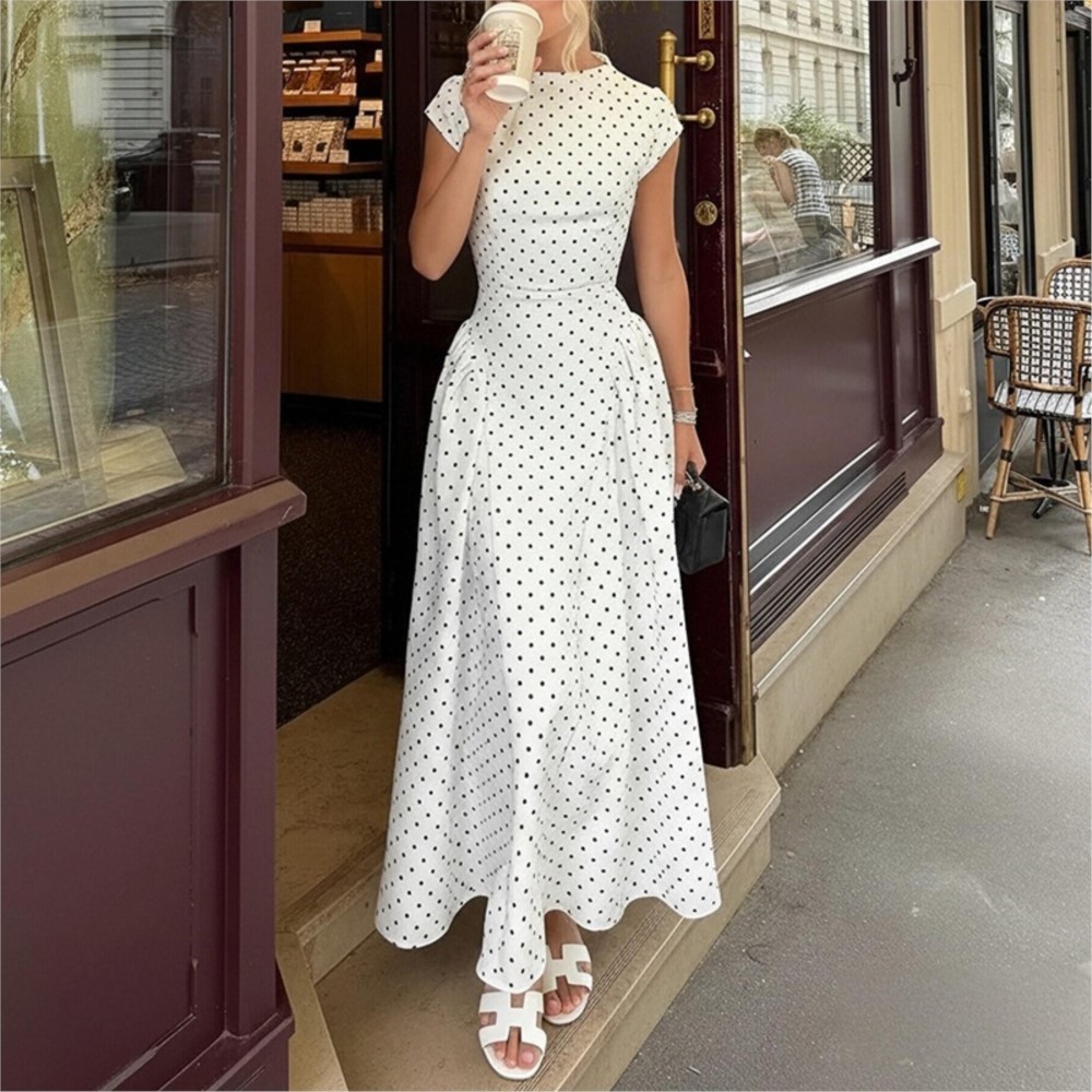 Gaun Wanita Lengan Pendek Moti - Summer Zara ulasan dan harga
