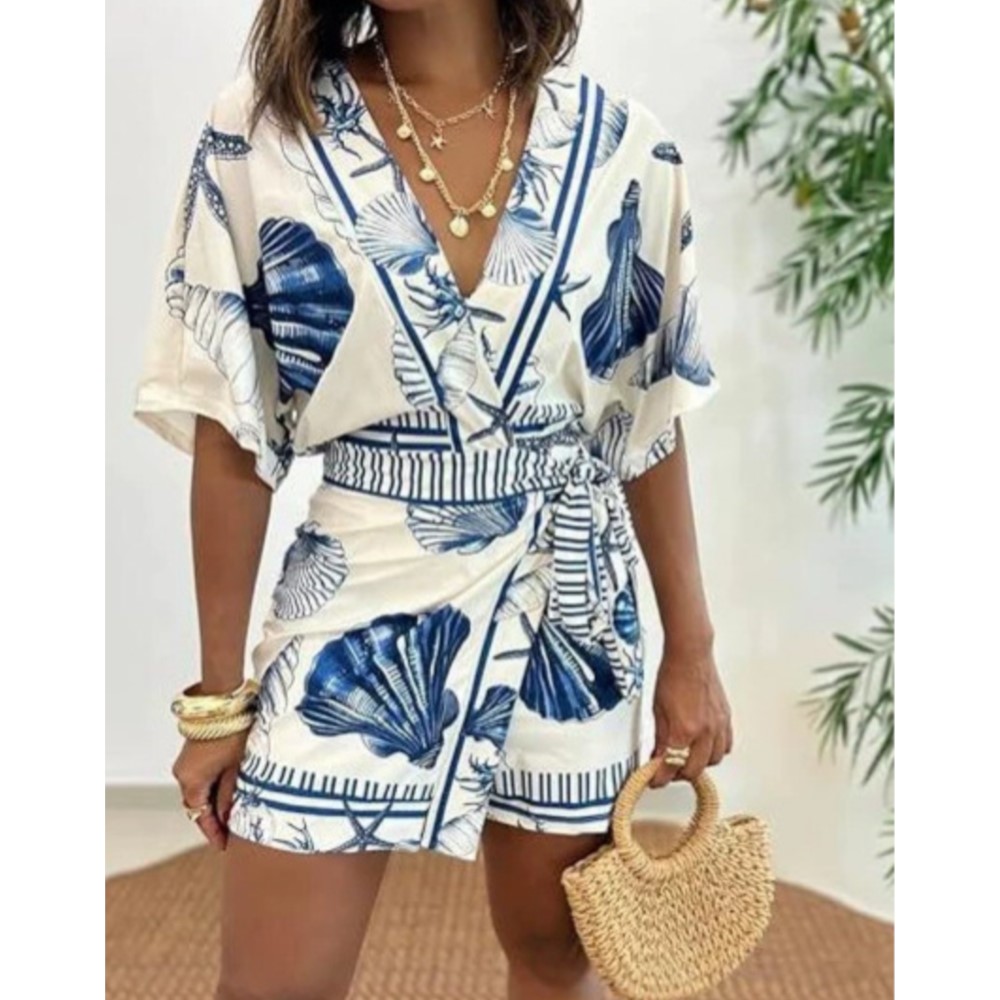 Jumpsuit Wanita Lengan Pendek  - Summer Zara ulasan dan harga