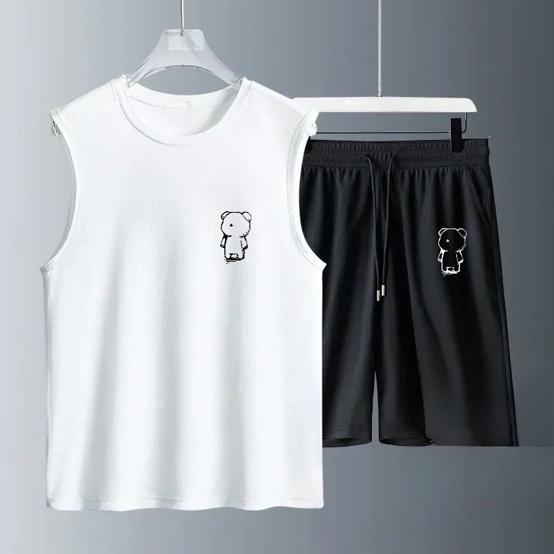 Set Tank Top Pria Musim Panas  - Summer Knit Clothing ulasan dan harga