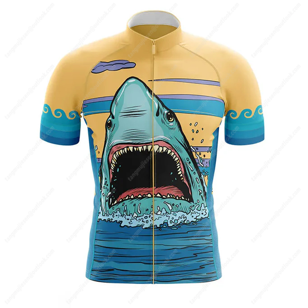 Pakaian Tim Bersepeda Shark Pa - Summer Jumper Clothing ulasan dan harga