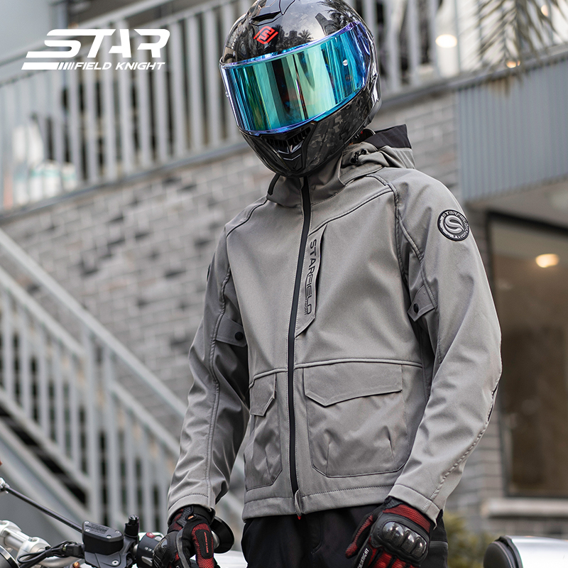 SFK Jaket Motor Oranye Pria Wa - Summer Knights Clothing ulasan dan harga