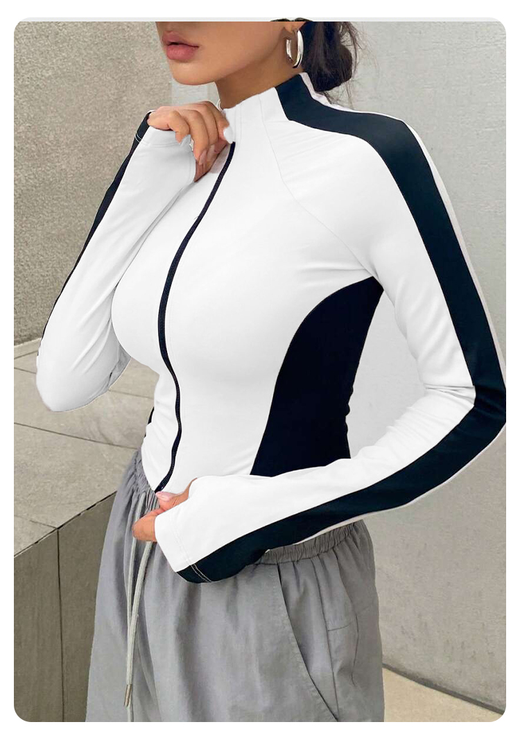Pakaian Yoga Jaket Kerah Berdi - Summer Knit Clothing ulasan dan harga