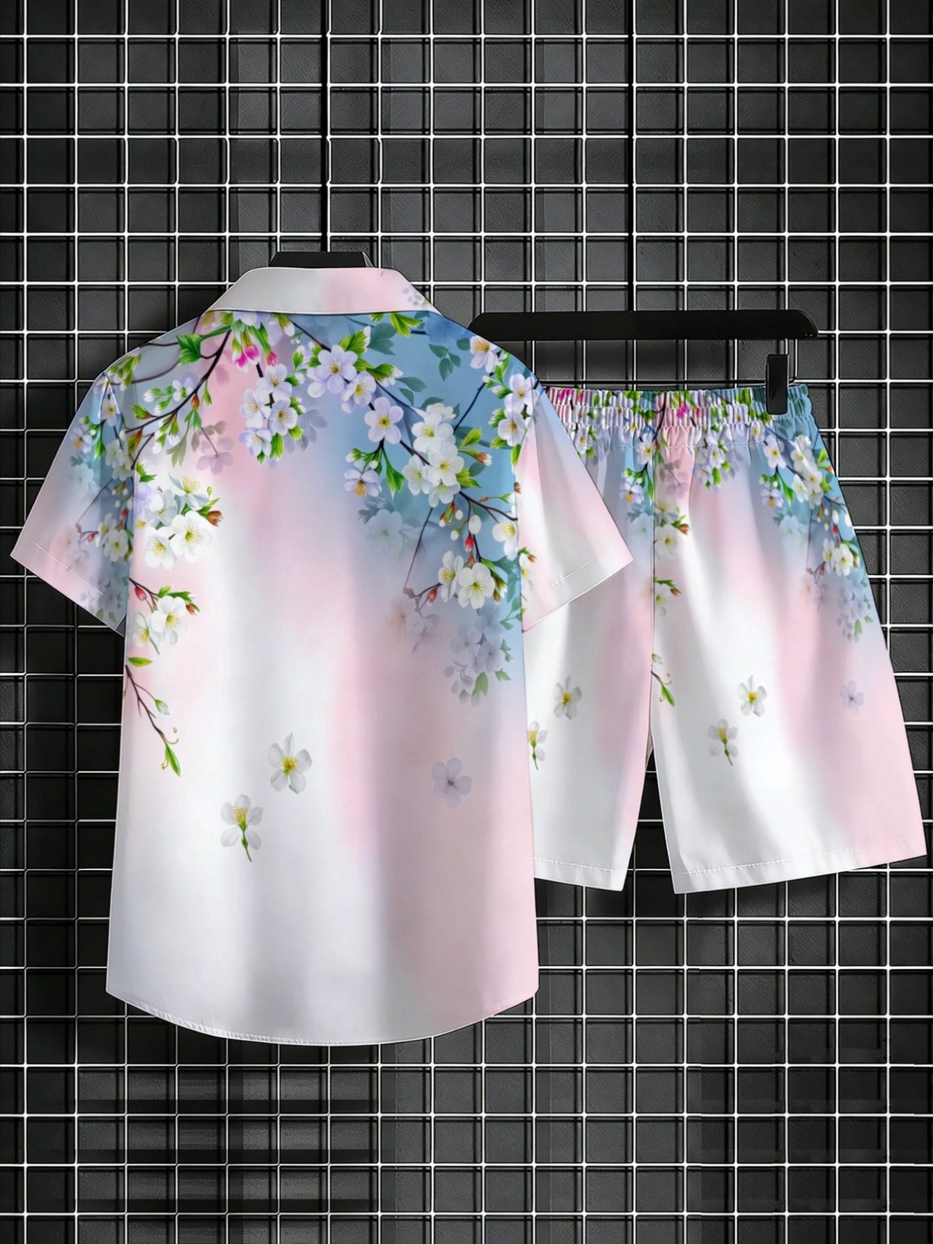 Setelan 2-Potong Pria Motif Bu - Beach Shirt Hawaiian ulasan dan harga
