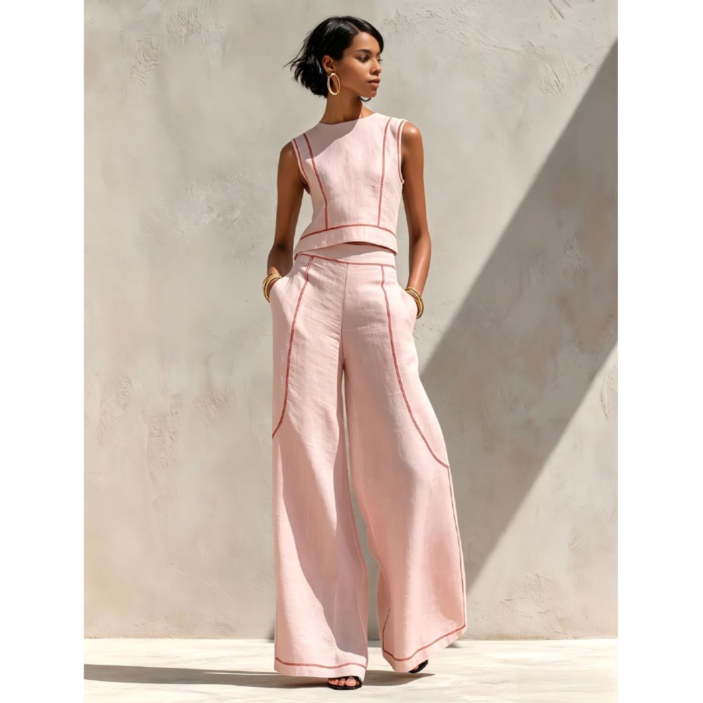 Setelan 2 potong rompi dan cel - Summer Zara ulasan dan harga
