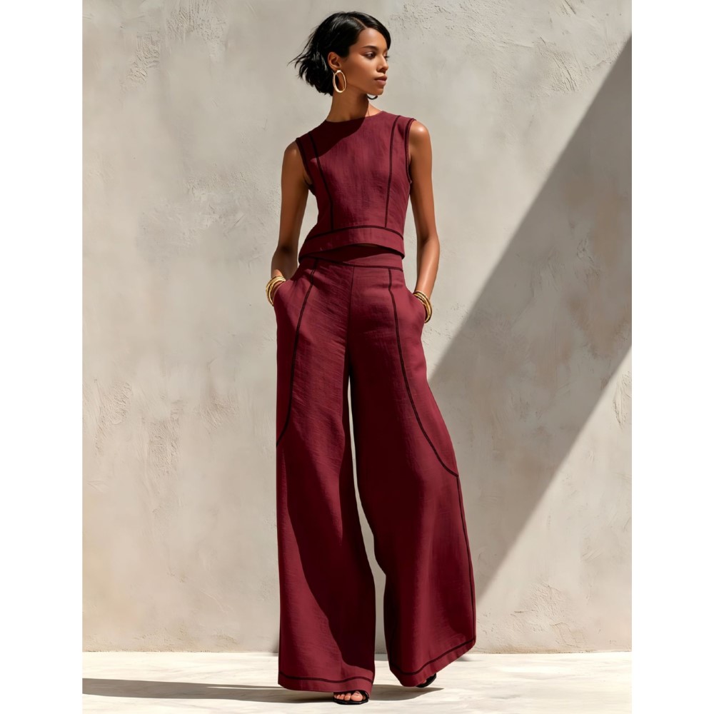 Setelan 2 potong rompi dan cel - Summer Zara ulasan dan harga