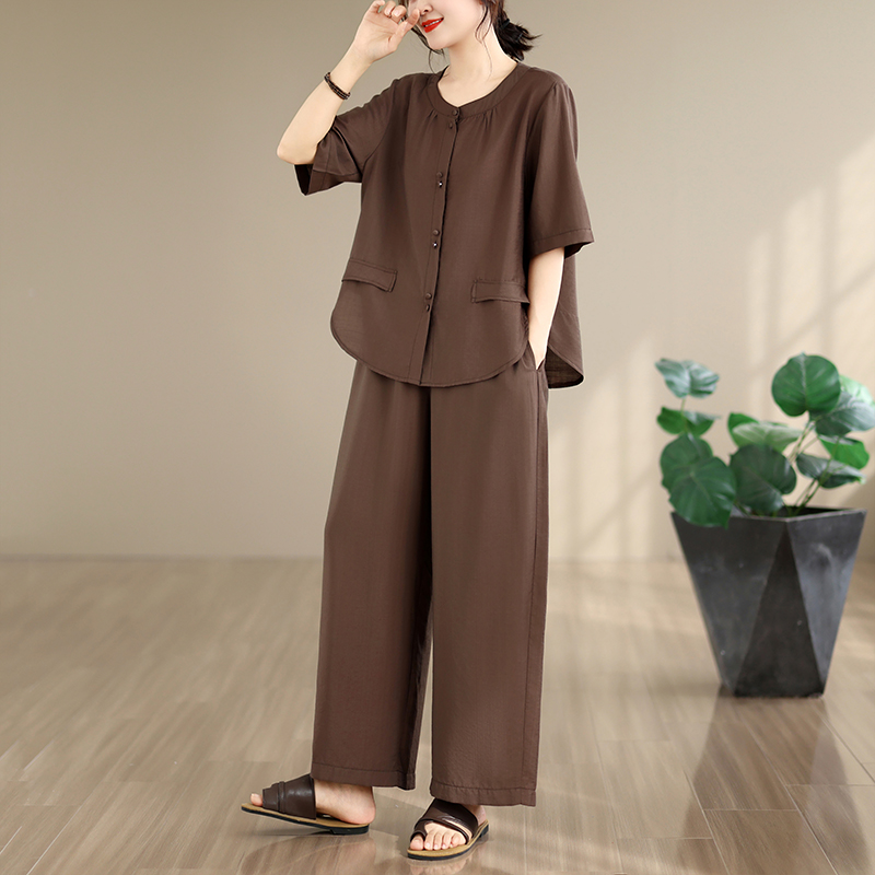 Setelan Dua Potong Celana Leba - Summer Clothing For Women Over 60 ulasan dan harga