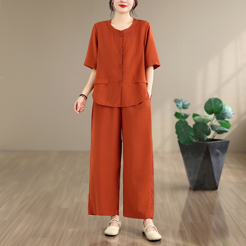 Setelan Dua Potong Celana Leba - Summer Clothing For Women Over 60 ulasan dan harga