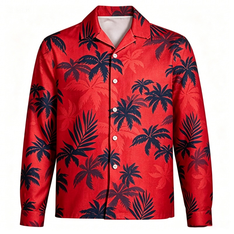Kemeja Hawaii Lengan Panjang u - Beach Shirt Hawaiian ulasan dan harga