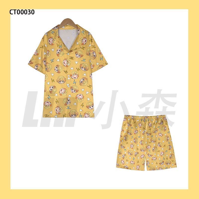 Piyama Zenitsu Demon Slayer Lu - Summer Clothing Teens ulasan dan harga