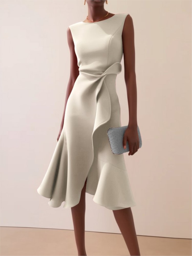 Gaun Malam Wanita Elegan Musim - Summer Clothing Drawing ulasan dan harga