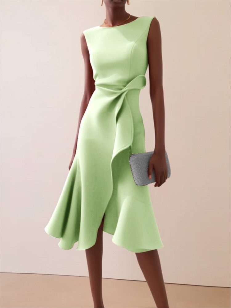 Gaun Malam Wanita Elegan Musim - Summer Clothing Drawing ulasan dan harga