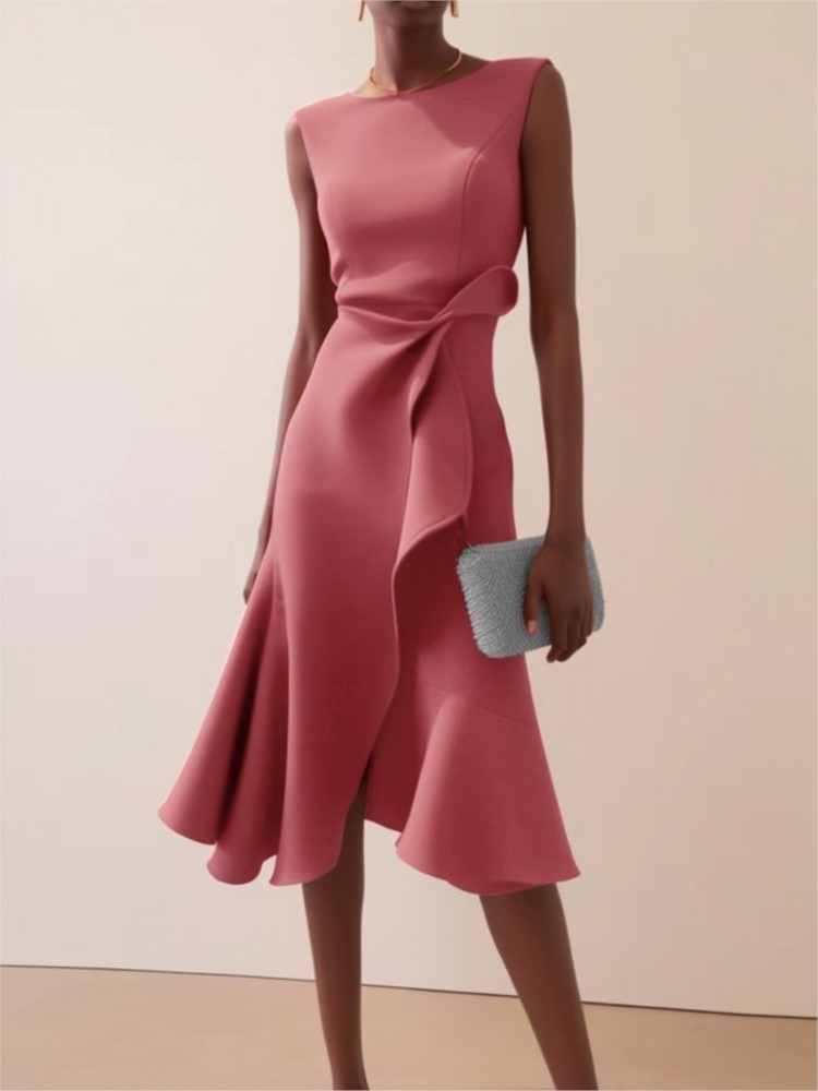 Gaun Malam Wanita Elegan Musim - Summer Clothing Drawing ulasan dan harga