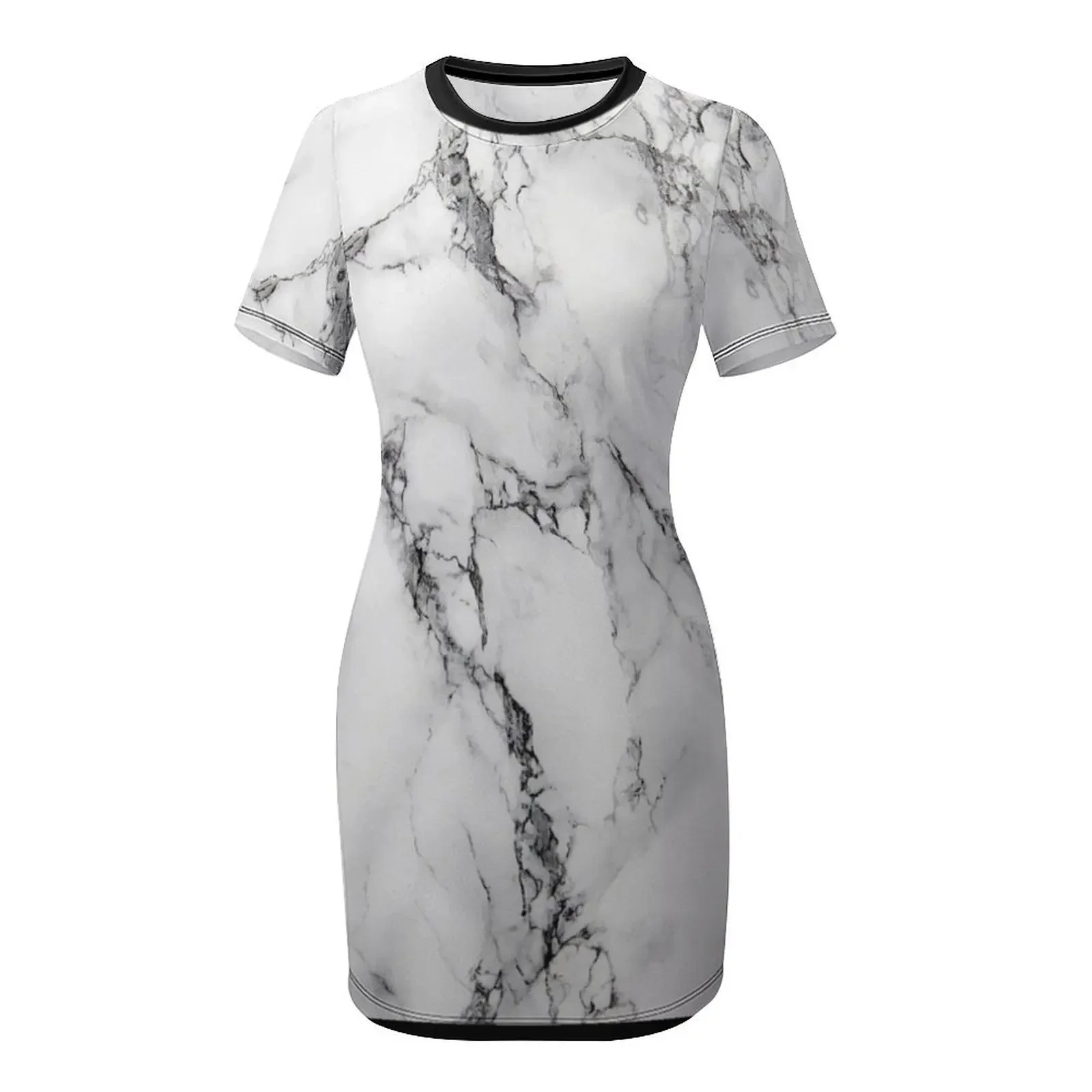 Gaun Lengan Pendek Motif Marme - Summer Clothing Images ulasan dan harga