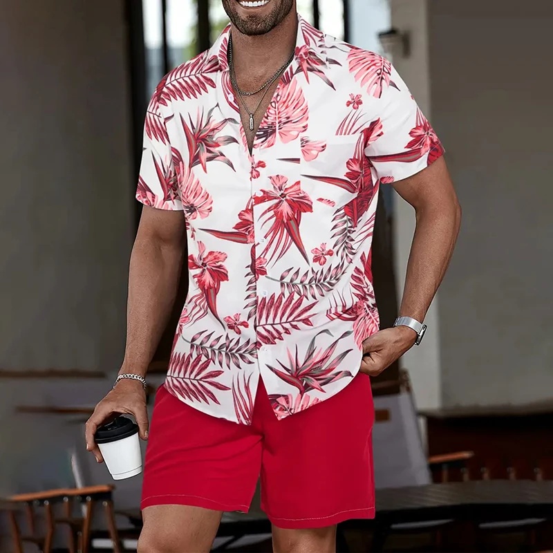 Kemeja Hawaii Lengan Pendek Pr - Beach Shirt Hawaiian ulasan dan harga